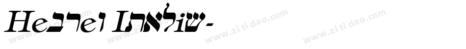 Hebrew Italic字体转换